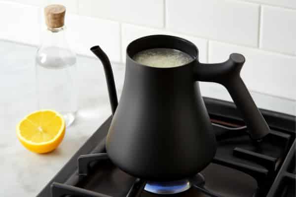 Descale With White Vinegar or Lemon Juice
